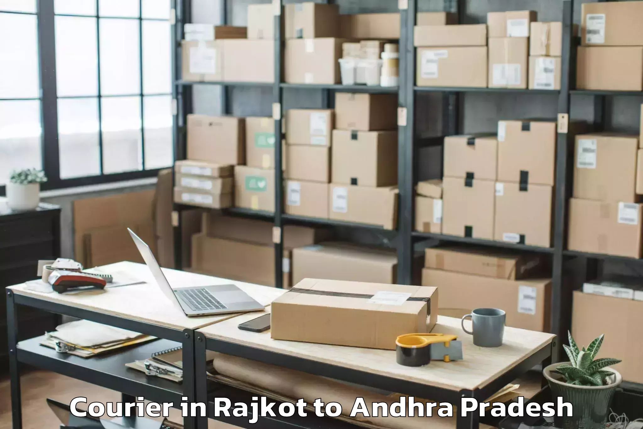 Professional Rajkot to Makavarapalem Courier